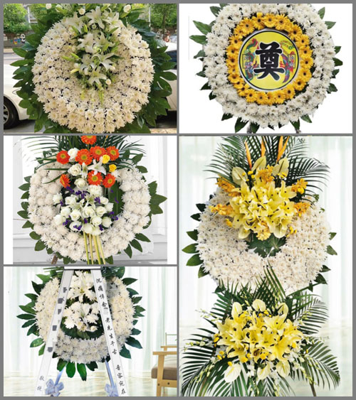 安徽阜阳市颍泉区闻集镇白洋湖村花圈速递